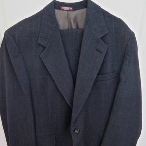 VTG Evan Picone Dark Gray Wool Suit